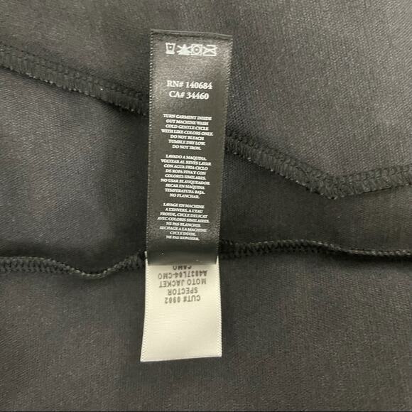 NWOT KORAL Specter Camo Metallic Vegan Faux Leather Moto Jacket Medium - Picture 14 of 16